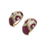 JE0284K - Invisible Set Ruby With Diamond Earrings Set in 18K Gold Setting