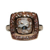 JR0476K - Unheated Pastel Pink Sapphire Ring Set in 18K Rose Gold Setting