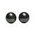 JE0304K - Tahitian South Sea Pearl Stud Earrings Set in 18K Gold Setting