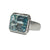 JRAQSNYK - Aquamarine Ring Set in 14K White Gold Setting