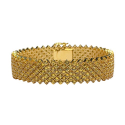 JB0134NK - Yellow Sapphire Bracelet Set in 18K Gold Setting