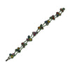 JB0057NK - Multi-Sapphire with Tsavorite Bracelet Set in 18K White Gold Setting