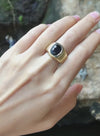 SJ1137 - Blue Sapphire Ring Set in 18 Karat Gold Settings