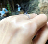 SJ2732 - Blue Sapphire with Diamond Ring Set in 18 Karat White Gold Settings