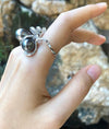 SJ1846 - South Sea Pearl with Diamond Ring Set in 18 Karat White Gold Settings