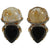SJ3123 - Rutillated Quartz, Onyx, Brown Diamond, Diamond Earrings Set in 18 Karat Gold