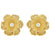 SJ3123 - Carve Quartz with Diamond Flower Earrings Set in 18 Karat Gold Settings