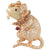 SJ3283 - Opal, Ruby with Brown Diamond Mouse Brooch Set in 18 Karat Rose Gold Settings