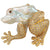 SJ3004 - Fresh Water Pearl with Brown Diamond Frog Brooch Set in 18 Karat Gold Settings