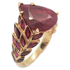 SJ2446 - Ruby with Diamond Ring Set in 18 Karat Rose Gold Settings