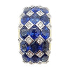 SJ2549 - Blue Sapphire with Diamond Pendant Set in 18 Karat Gold Settings