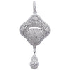 SJ2393 - Diamond Pendant/Brooch Set in 18 Karat White Gold Settings