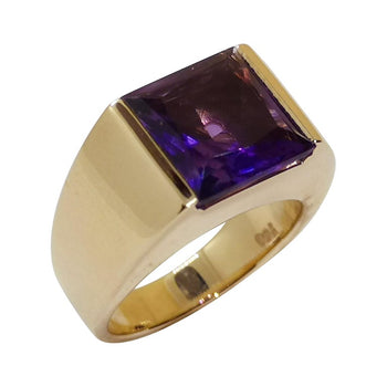 SJ2306 - Amethyst Ring Set in 18 Karat Rose Gold Settings