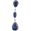 SJ6038 - Blue Sapphire Pendant Set in 18 Karat White Gold Settings