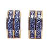 SJ2445 - Pastel Blue Sapphire Earrings Set in 18 Karat Rose Gold Settings