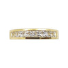 SJ2565 - White Sapphire 0.79 Carat Ring Set in 18 Karat Gold Settings