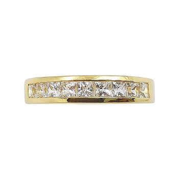 SJ2565 - White Sapphire 0.79 Carat Ring Set in 18 Karat Gold Settings