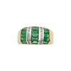SJ2386 - Emerald with Diamond Ring Set in 18 Karat Gold Settings