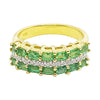 SJ2107 - Emerald with Diamond Ring Set in 18 Karat Gold Settings
