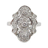 SJ2277 - Diamond Ring Set in 18 Karat White Gold Settings