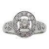 SJ2046 - Diamond Ring Set in 18 Karat White Gold Settings