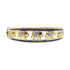 SJ1850 - Blue Sapphire with Cabochon Ruby and Diamond Bangle Elephant in 18K Gold