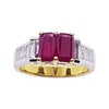 SJ2409 - Ruby with Diamond Ring Set in 18 Karat Gold Settings