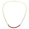 SJ2346 - Ruby Necklace Set in 18 Karat Gold Settings