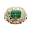 SJ1654 - GIA Certified Emerald with Diamond Ring Set in 18 Karat Gold Settings
