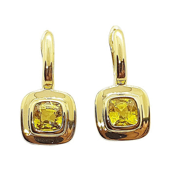 SJ6170 - Yellow Sapphire Earrings Set in 18 Karat Gold Settings