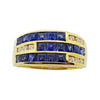 SJ1378 - Blue Sapphire with Diamond Ring Set in 18 Karat Gold Settings