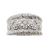 SJ1970 - Diamond Ring Set in 18 Karat White Gold Settings