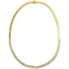 SJ1586 - White Sapphire Necklace Set in 18 Karat Gold Settings