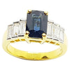 SJ1949 - Blue Sapphire with Diamond Ring Set in 18 Karat Gold Settings