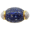 SJ1408 - Blue Sapphire with Diamond Ring Set in 18 Karat Gold Settings