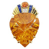 SJ1374 - Citrine with Diamond, Yellow Sapphire and Blue Sapphire Pendant in 18 Karat Gold