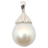 SJ2765 - South Sea Pearl with Diamond Pendant Set in 18 Karat White Gold Settings