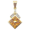 JPC3475 - Yellow Sapphire & Diamond Pendant Set in 18 Karat Gold Setting
