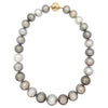 SJ1173 - Multi-Shade Tahitian South Sea Pearl with Diamond Clasp in 18 Karat Gold