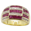 SJ2658 - Ruby with Diamond Ring Set in 18 Karat Gold Settings