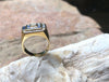 SJ2708 - Blue Sapphire with Diamond Ring Set in 18 Karat Gold Settings