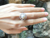 SJ1179 - Pearl with Diamond Ring Set in 18 Karat White Gold Settings
