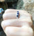 SJ3271 - Blue Sapphire with Diamond Ring Set in 18 Karat White Gold Settings
