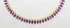 SJ1314 - Amethyst Necklace Set in 18 Karat Gold Settings