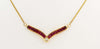 SJ2916 - Ruby with Diamond Necklace Set in 18 Karat Gold Settings