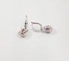 SJ3110 - Ruby with Diamond Earrings Set in 18 Karat White Gold Settings