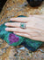 SJ2588 - Emerald with Diamond Ring Set in 18 Karat White Gold Settings