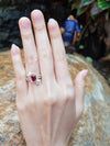 SJ2346 - Ruby with Diamond Ring Set in 18 Karat Gold Settings