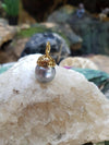 SJ2253 - South Sea Pearl with Diamond Pendant Set in 18 Karat Gold Settings