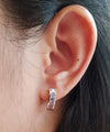 SJ2275 - Blue Sapphire Earrings Set in 18 Karat Rose Gold Settings